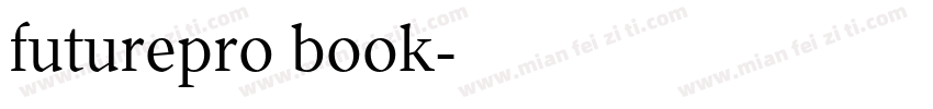 futurepro book字体转换